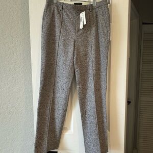 NEW WITH TAGS J.Crew Gray Speckled Thread Crop Donegal Wool Pants- Size 2